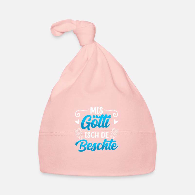 Götti Geschenk Taufpate Mis Götti Isch De Beschte Baby Bio-Mütze