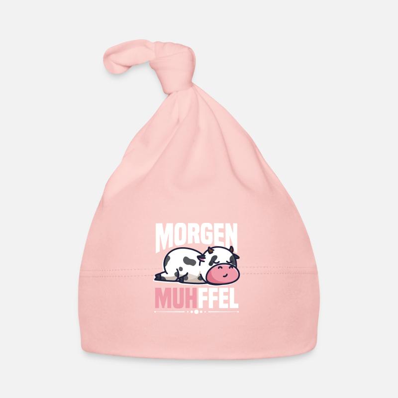 Morgenmuffel Kuh Motiv MUHffel Baby Bio-Mütze