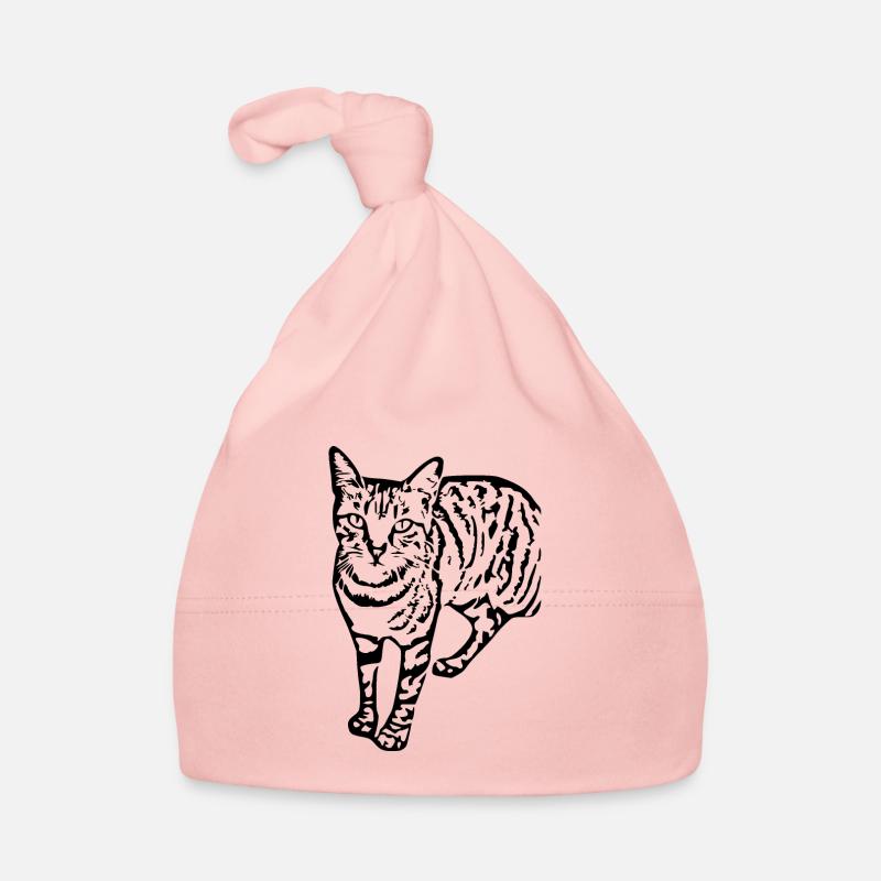 chat noir chat chaton doux cadeau de Noël Bonnet bio Bébé