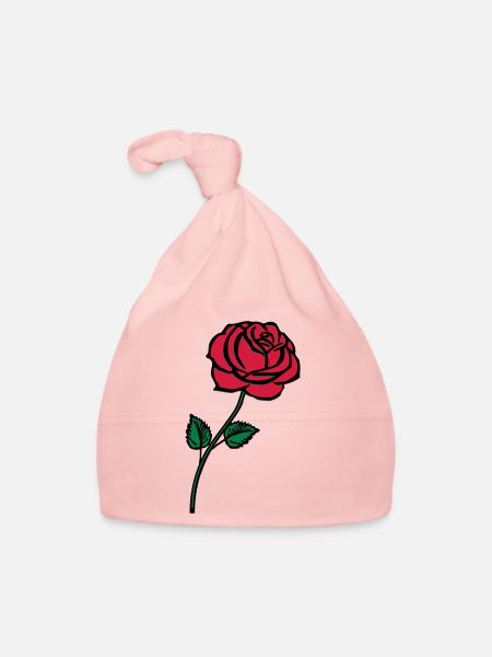 rose_002 - Bonnet bio Bébé - rose - Devant