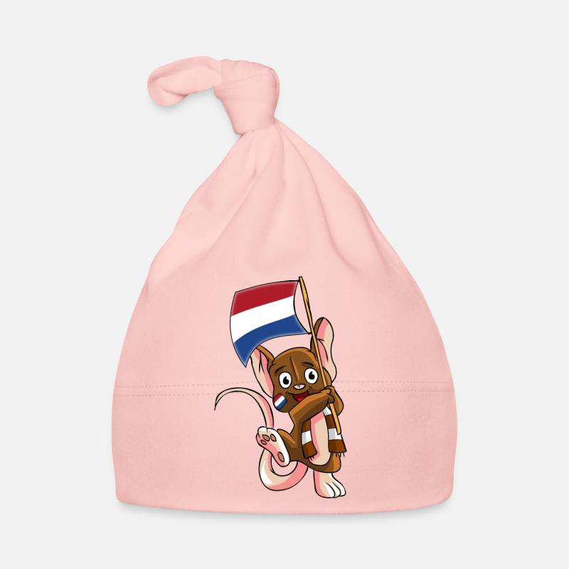 Holländer Fan Maus Baby Bio-Mütze