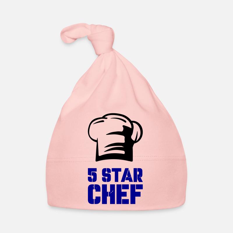 5 star chef - Baby Bio-Mütze - Rosa