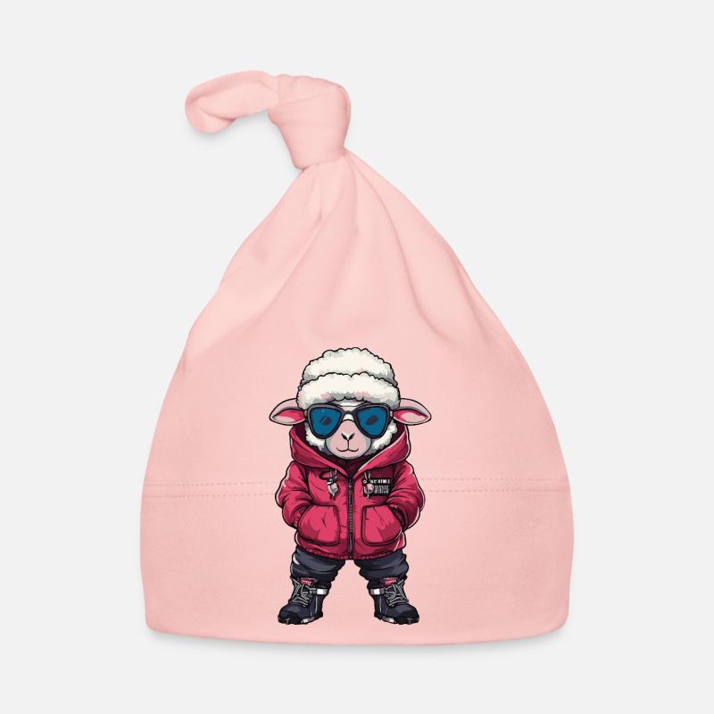 Sheep Cool Comic Organic Baby Cap