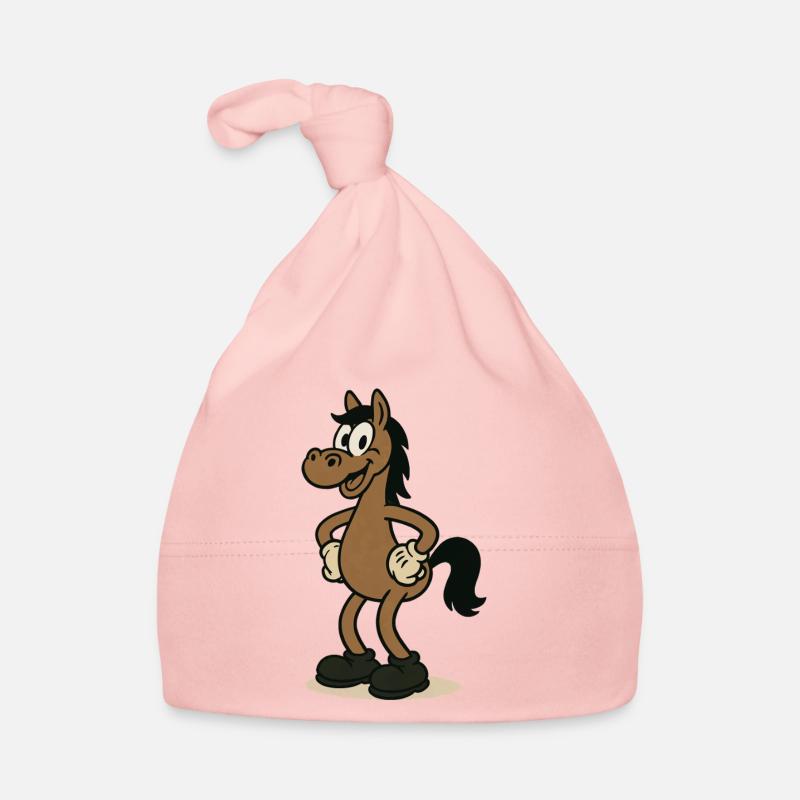 Horse Comic Organic Baby Cap
