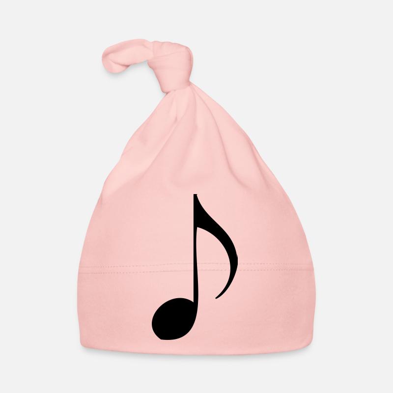 Note de Musique - Bonnet bio Bébé - rose