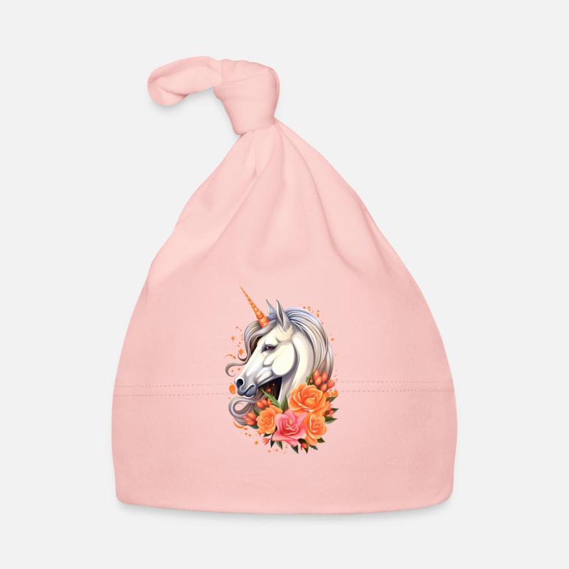 Einhorn Rosenzauber Baby Bio-Mütze