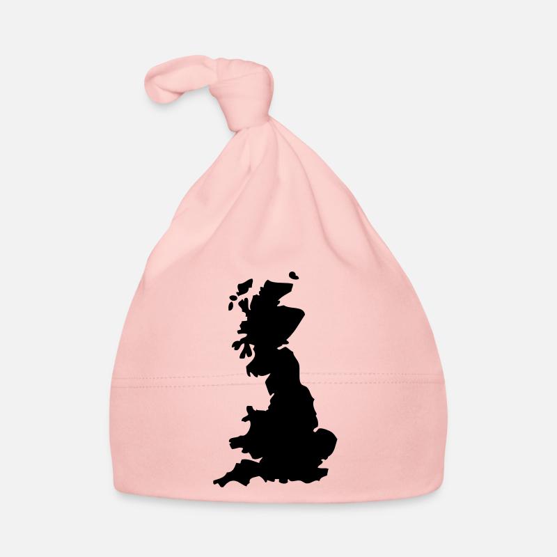 angleterre england carte pays1 - Bonnet bio Bébé - rose