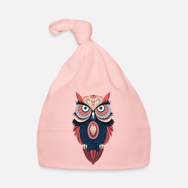 Hippie Eule Baby Bio-Mütze