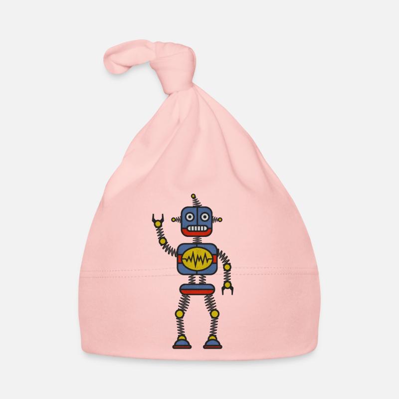 Robot Organic Baby Cap