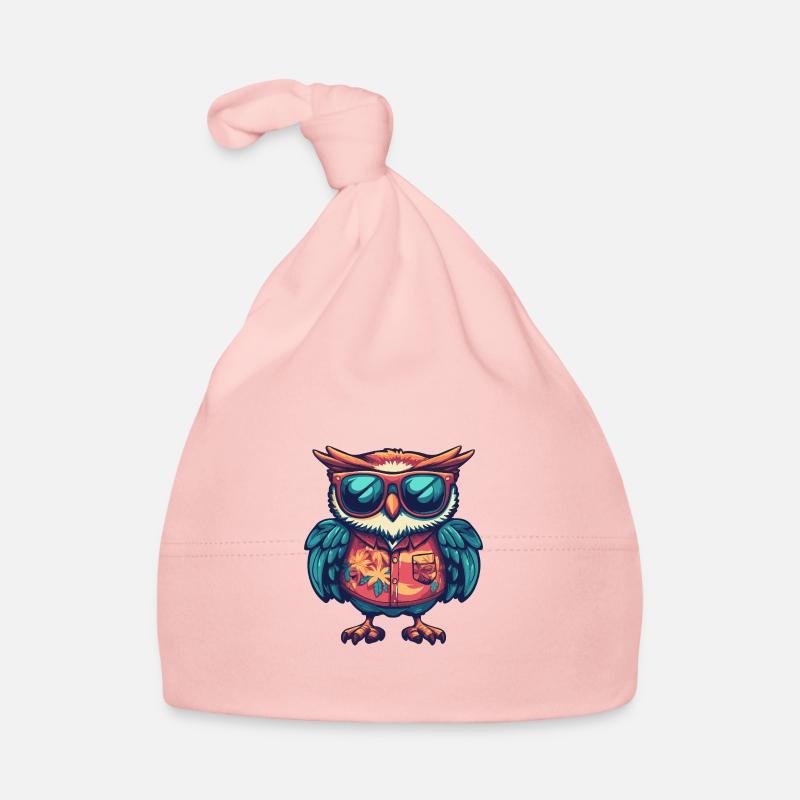 Owl Comic Holiday Organic Baby Cap
