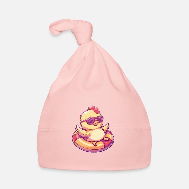 poussins poulet bande dessinée cool Bonnet bio Bébé