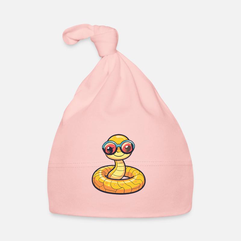 Serpent Cobra Bande Dessinée Cool Bonnet bio Bébé