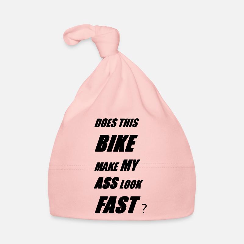 DOES THIS BIKE MAKE MY ASS LOOK FAST - Bonnet bio Bébé - rose