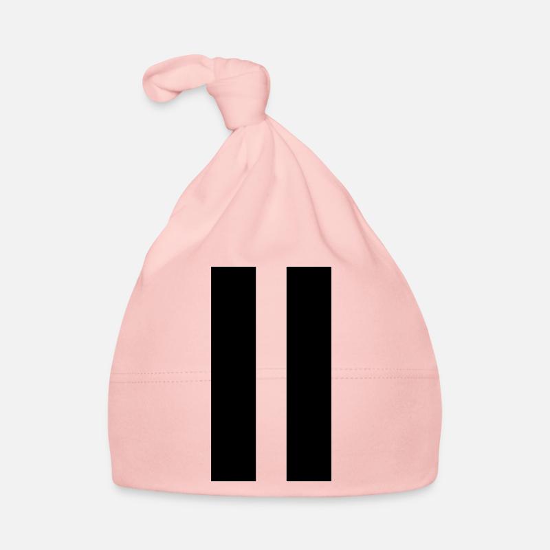 Pause Symbol Retro Télécommande et radio - Bonnet bio Bébé - rose