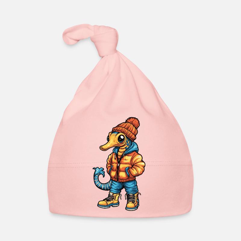 Seepferd Lustig Winter Baby Bio-Mütze