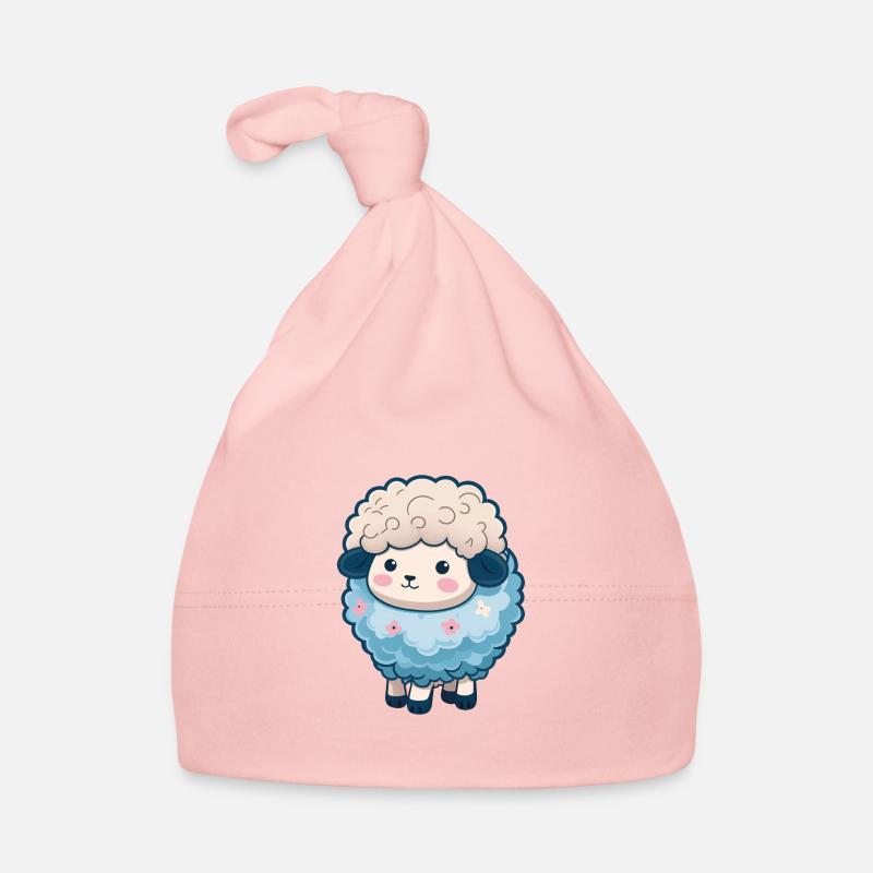 Mouton totalement mignon Bonnet bio Bébé