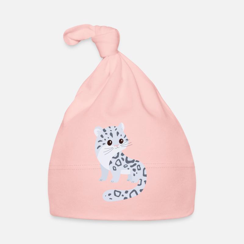 Léopard des neiges Bonnet bio Bébé