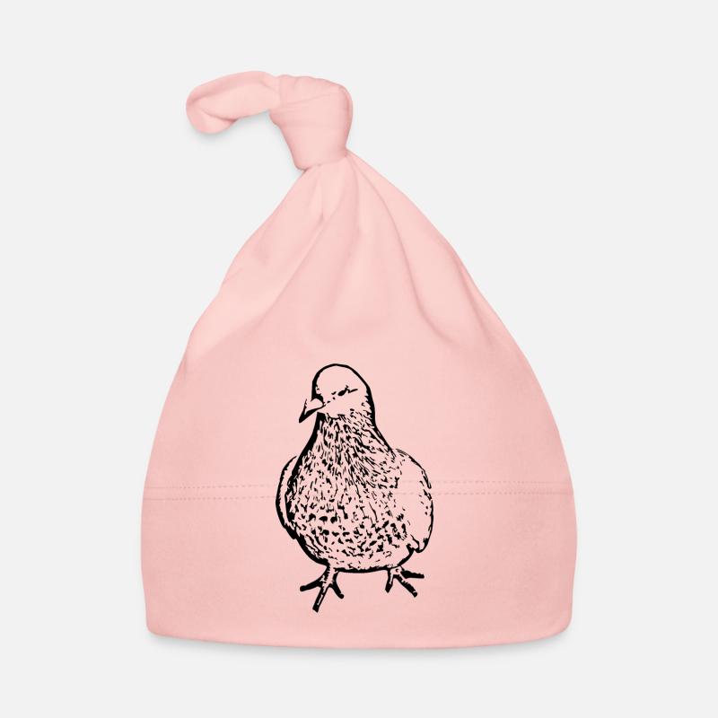 Bird Black Bird Watching Organic Baby Cap