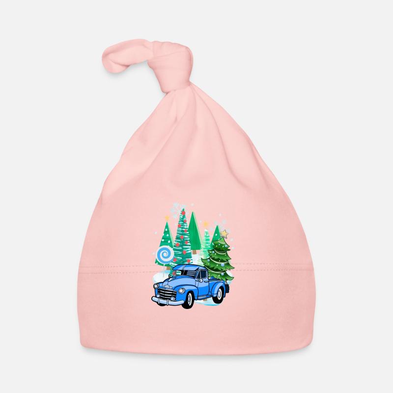 Winter Pick-Up Weihnachtsprint Baby Bio-Mütze
