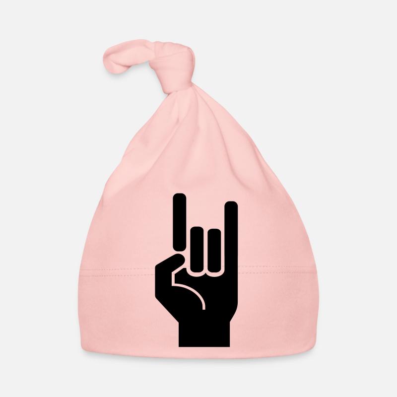 Rock and roll hand eu Organic Baby Cap