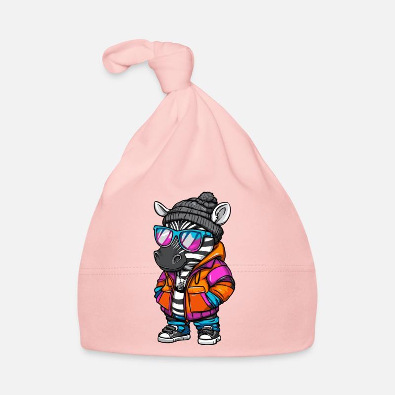 Zebra Cool Comic Baby Bio-Mütze