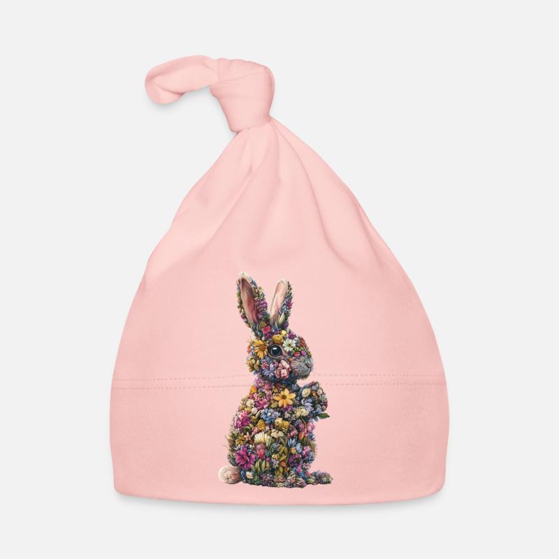 Lapin Fleur Bonnet bio Bébé