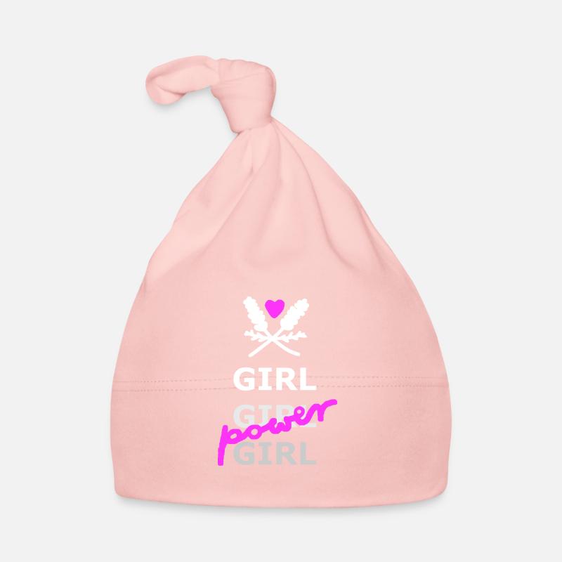Le pouvoir des filles - Bonnet bio Bébé - rose