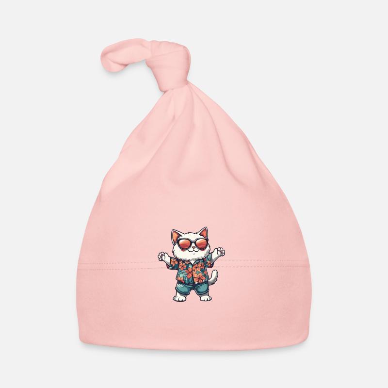 Chat Bande Dessinée Vacances Bonnet bio Bébé