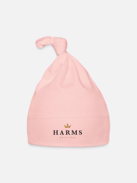 Harms Original Family Logo - Organic Baby Cap - pink - Front