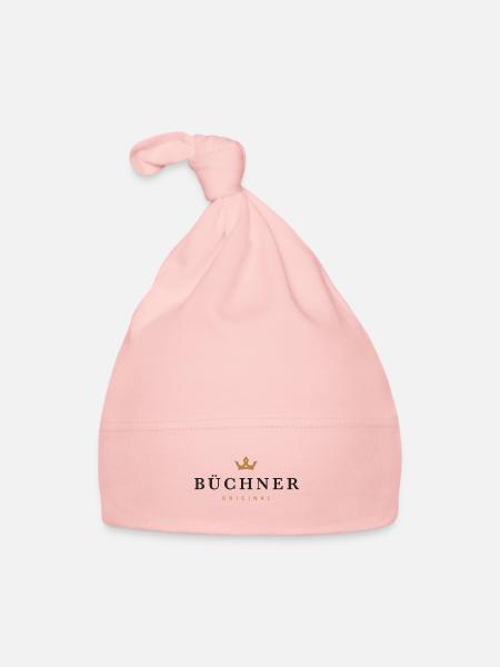 Büchner Original Familienlogo - Baby Bio-Mütze - Rosa - Vorne