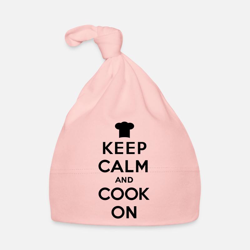 Keep calm and cook on Organic Baby Cap