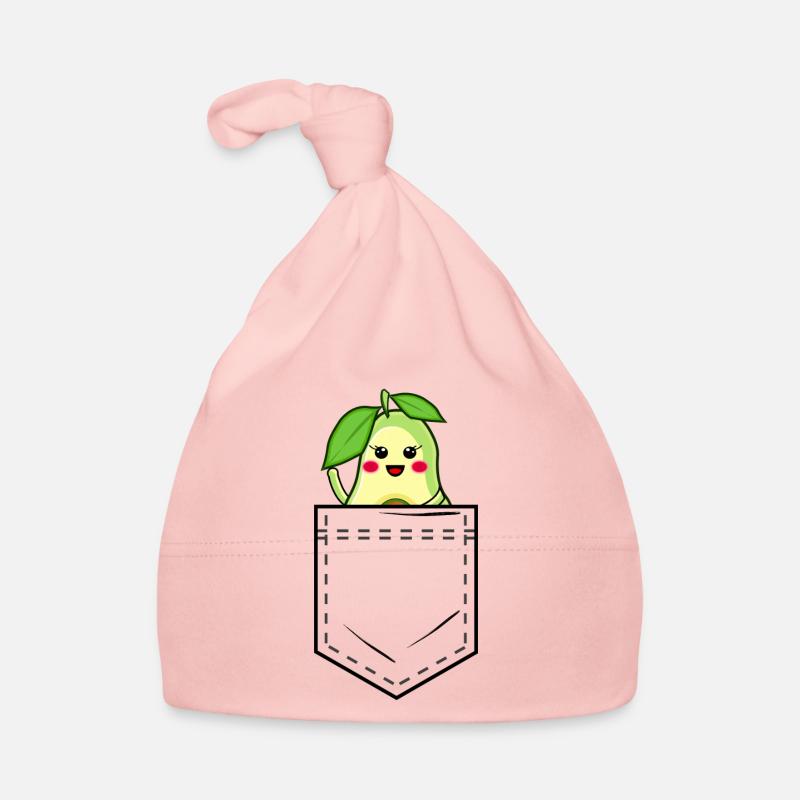 Hemdtasche mit süßer Avocado Baby Bio-Mütze