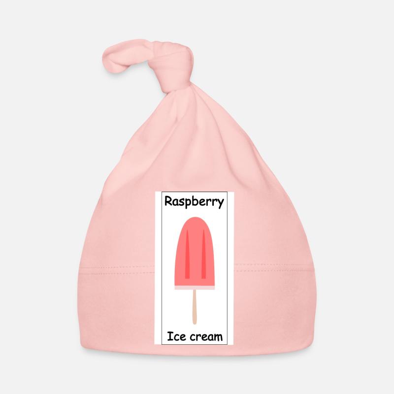 Raspberry Ice cream - Organic Baby Cap - pink