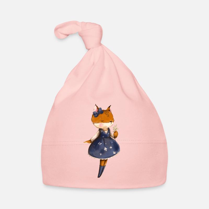 Fox in spring mood Organic Baby Cap