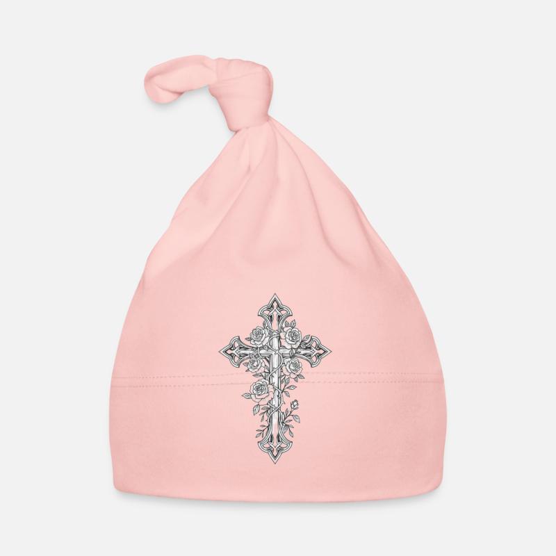 Rosicrucian Line Art Organic Baby Cap