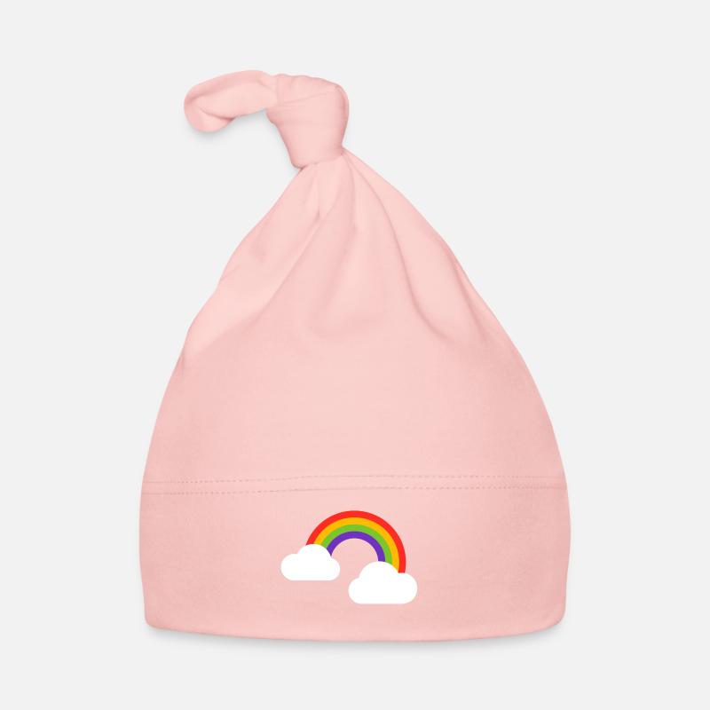 Regenbogenwolken Baby Bio-Mütze