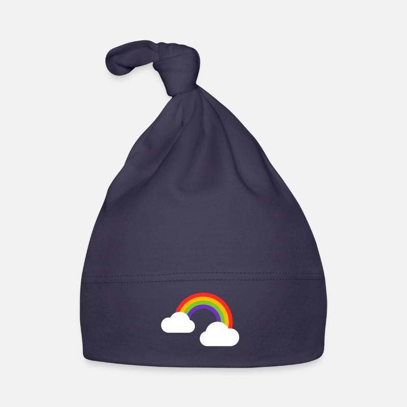 Rainbow Clouds Organic Baby Cap