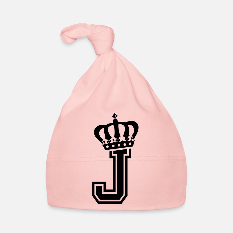 Letter J Organic Baby Cap