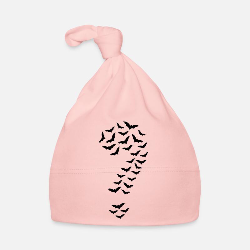 chauves-souris - Bonnet bio Bébé - rose