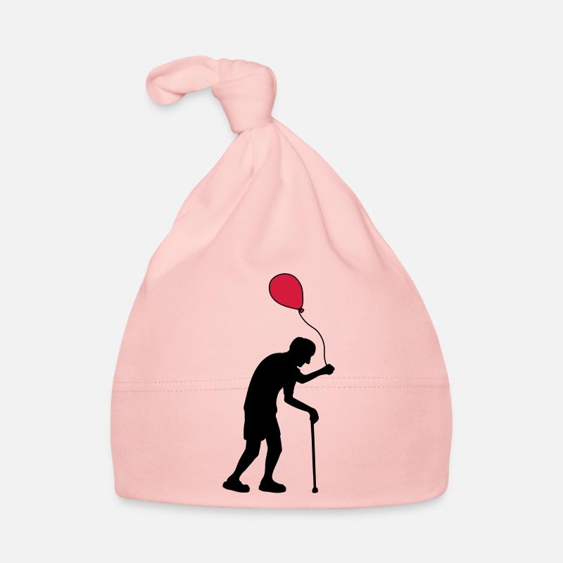 Opa mit Luftballon Baby Bio-Mütze
