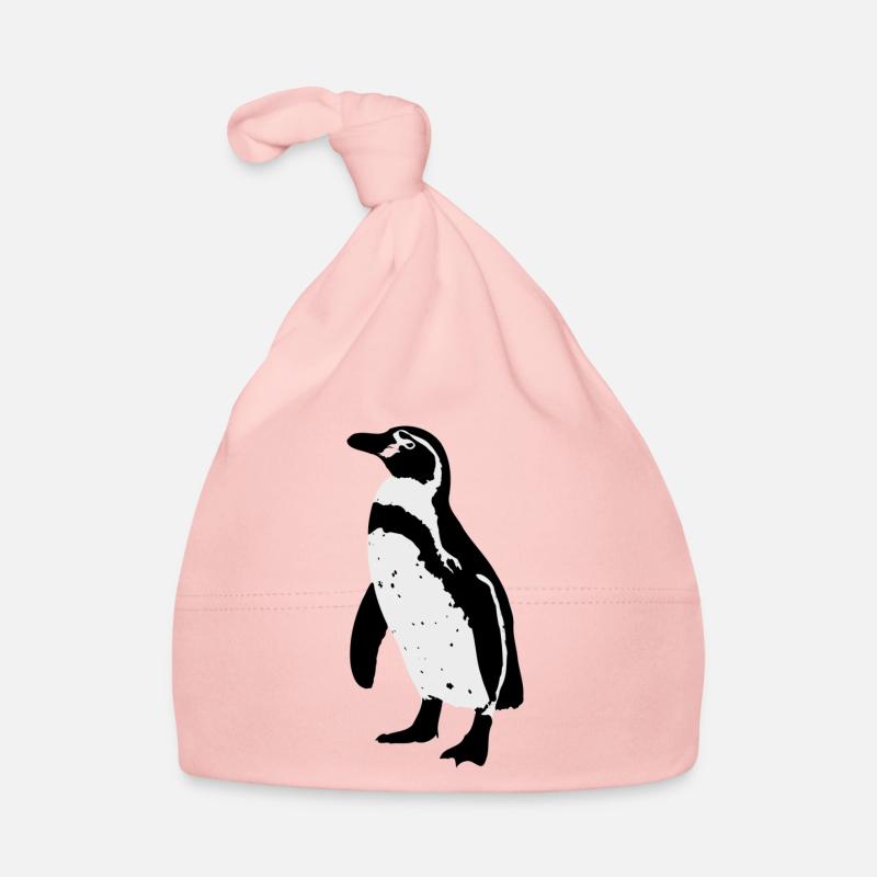 Pingouin de Humboldt - Bonnet bio Bébé - rose