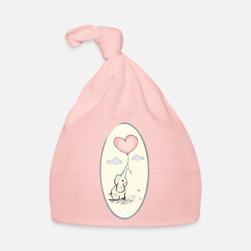 Éléphant mignon Bonnet bio Bébé