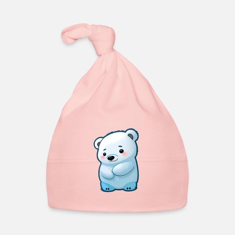 Total niedlicher Eisbär Baby Bio-Mütze