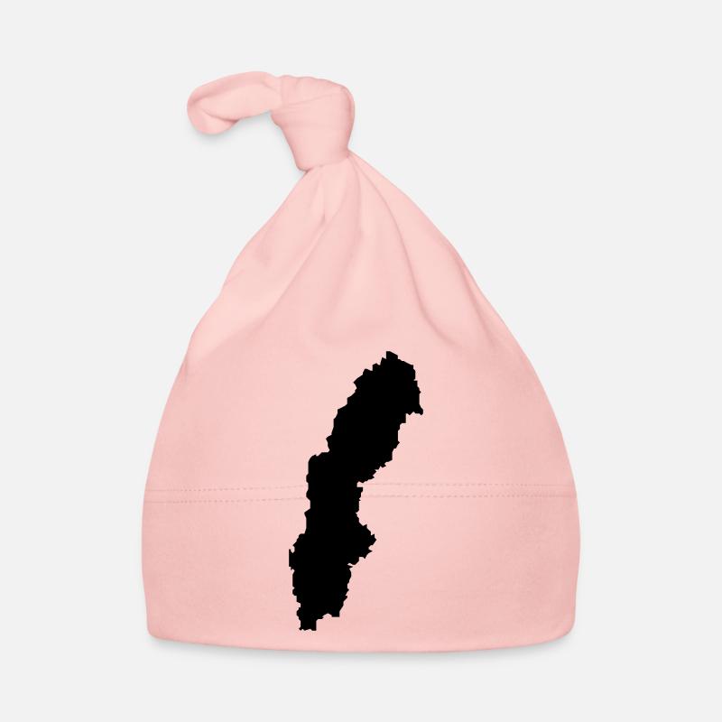 sweden map Organic Baby Cap