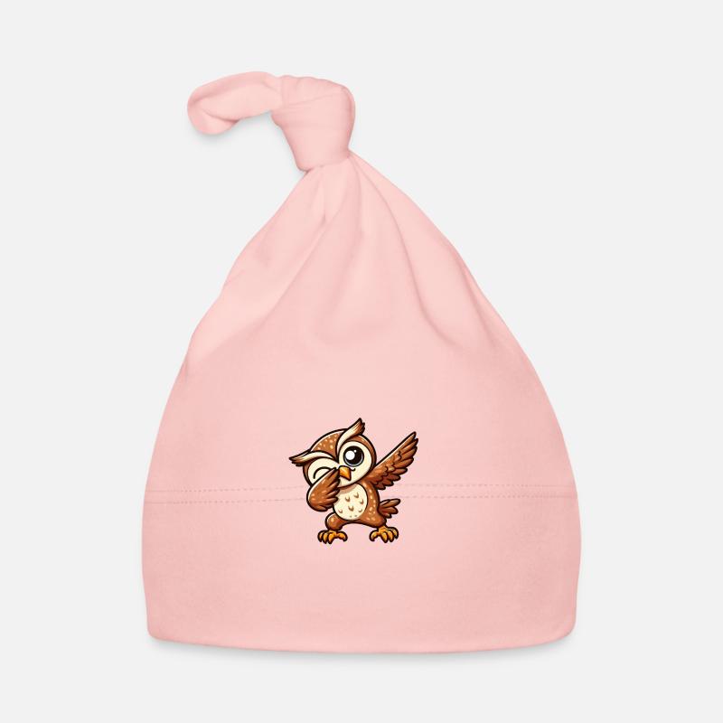 Coole weise Eule dabbing cooler Dab Eule Baby Bio-Mütze