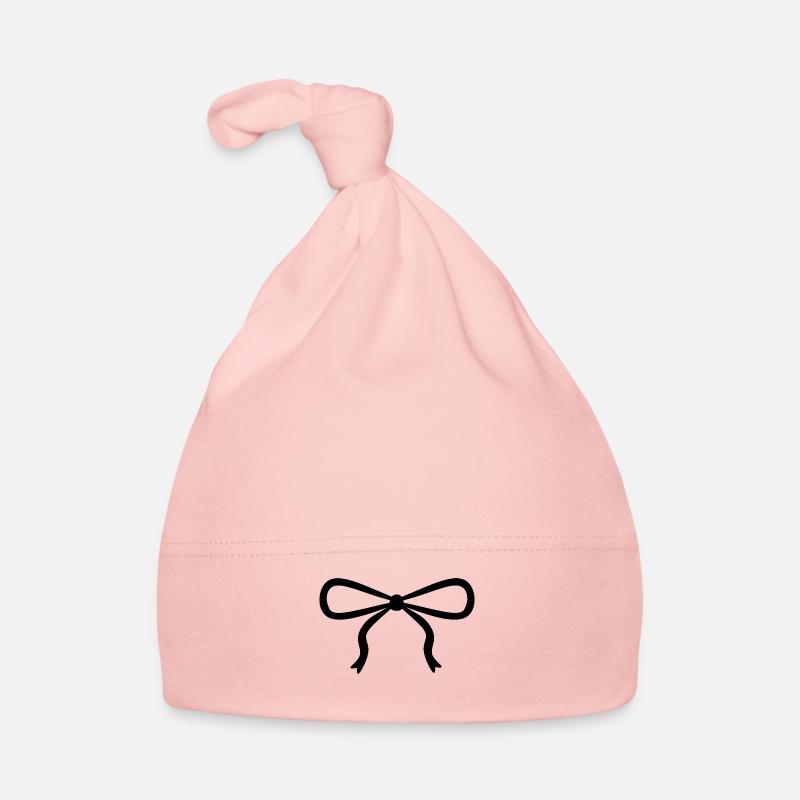 Schwarze Schleife Baby Bio-Mütze