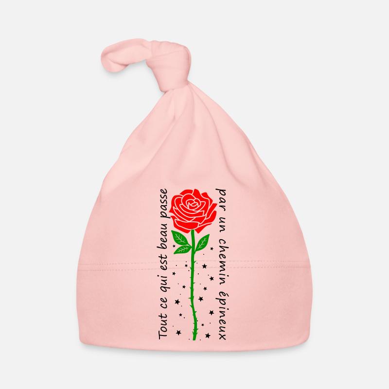 All that is beautiful goes through a thorny path Organic Baby Cap