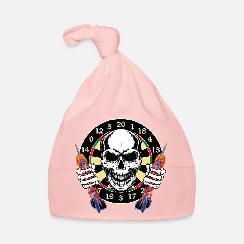 Crâne de fléchette avec des flèches brûlantes Bonnet bio Bébé