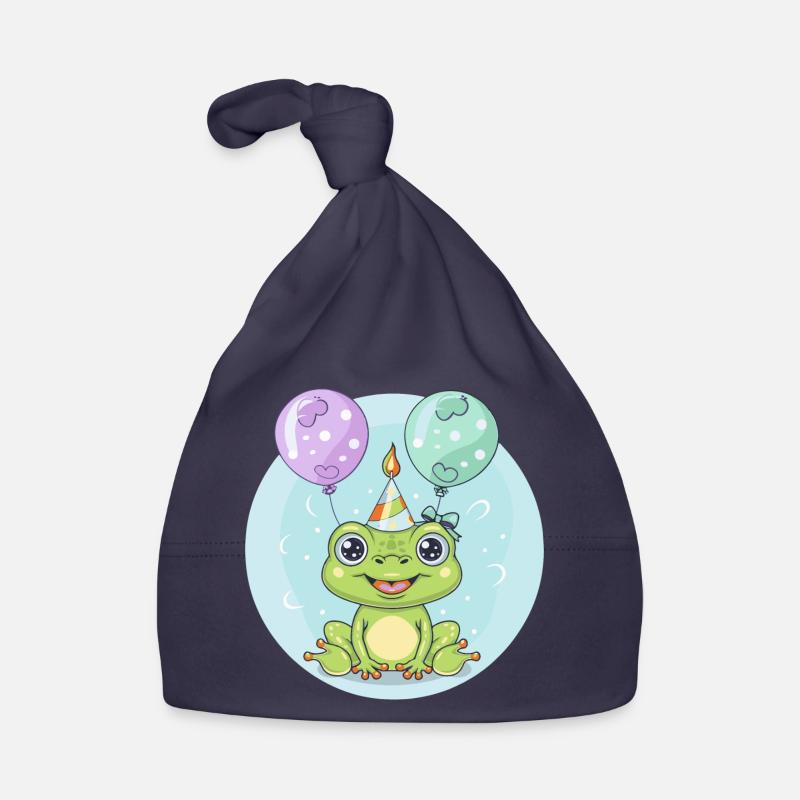 grenouille anniversaire bébé Bonnet bio Bébé