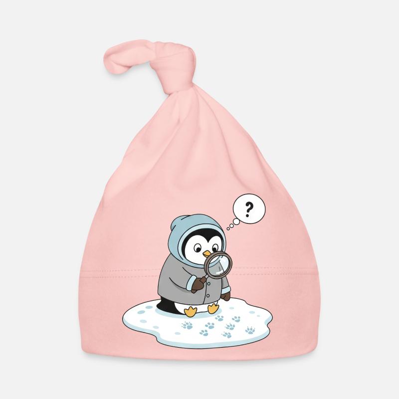 Détective Pingouin mignon Observation de la faune Bonnet bio Bébé